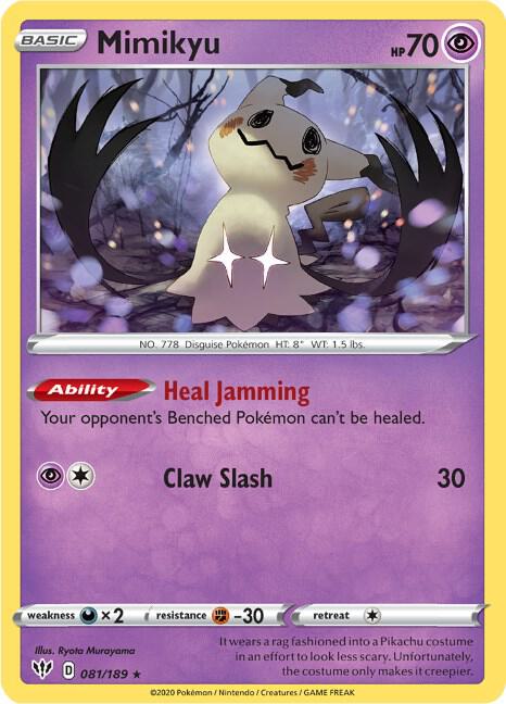 Pokemon Mimikyu 81/189 Darkness Ablaze