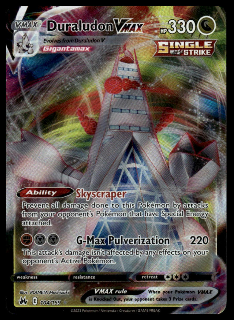 Pokemon TCG Duraludon VMAX #104/159 Crown Zenith