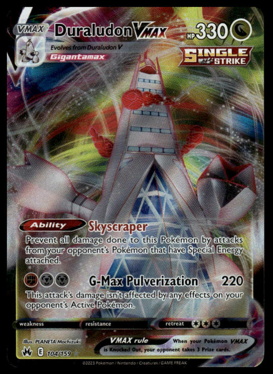 Pokemon TCG Duraludon VMAX #104/159 Crown Zenith