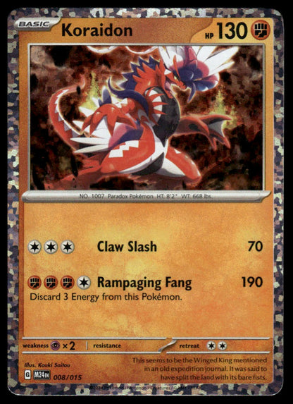 Pokemon TCG Koraidon #008/015 McDonald's Promos 2024