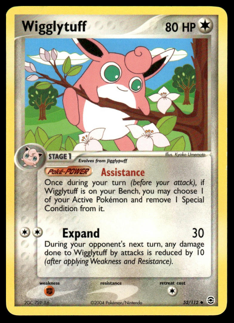 Pokemon TCG Wigglytuff #52/112 FireRed & LeafGreen