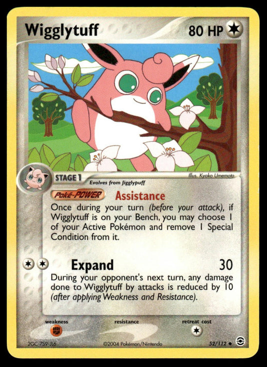 Pokemon TCG Wigglytuff #52/112 FireRed & LeafGreen