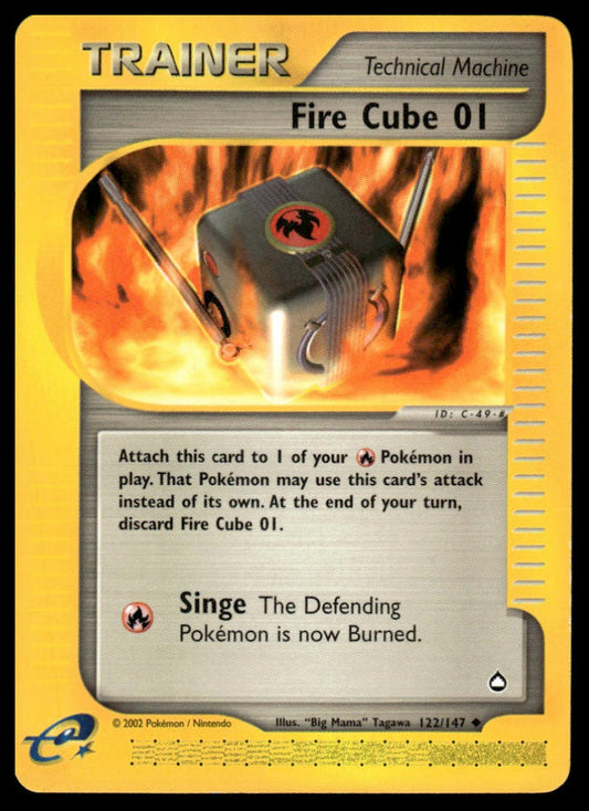 Pokemon TCG Fire Cube 01 #122/147 Aquapolis