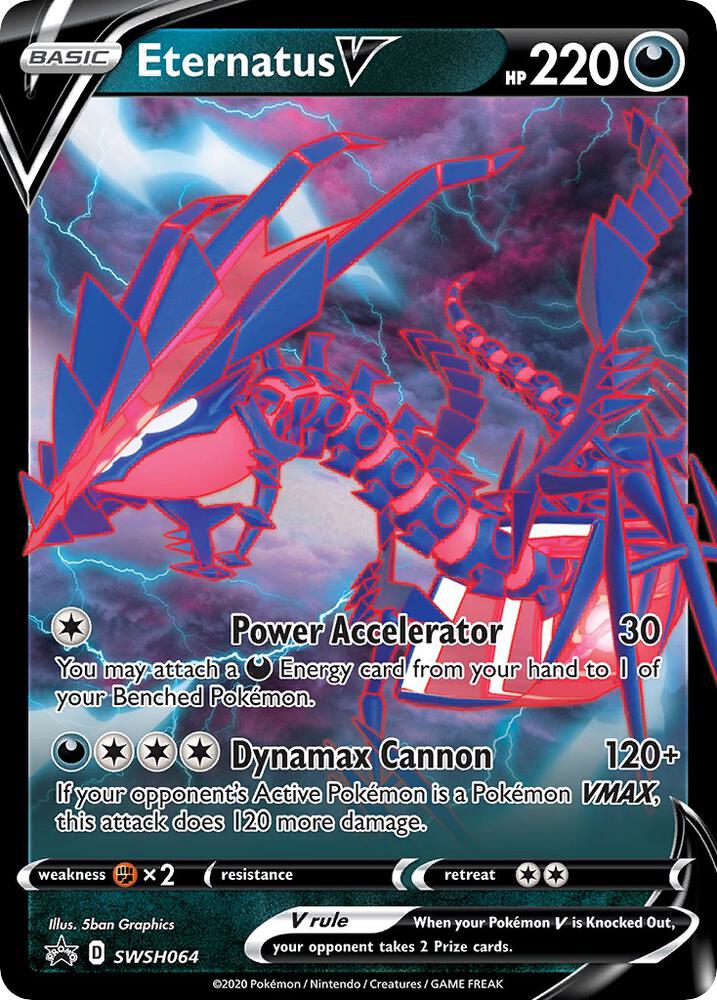 Pokemon Eternatus V SWSH064 SWSH Black Star Promos