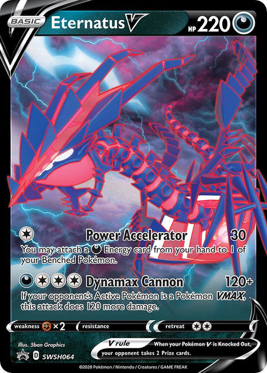 Pokemon Eternatus V SWSH064 SWSH Black Star Promos