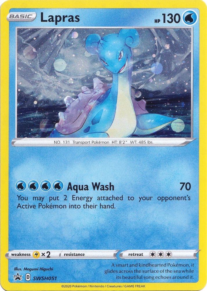 Pokemon Lapras SWSH051 SWSH Black Star Promos