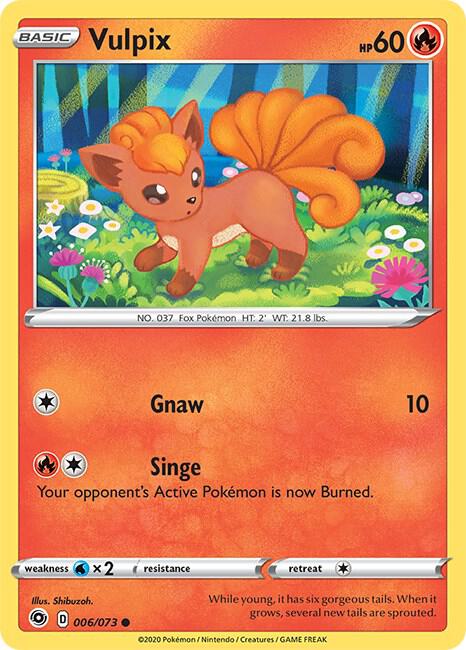 Pokemon Vulpix 6/73 Champion's Path