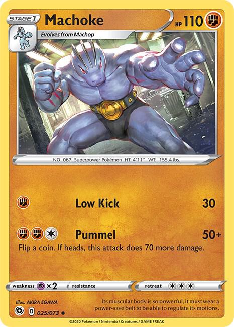 Pokemon Machoke 25/73 Champion's Path
