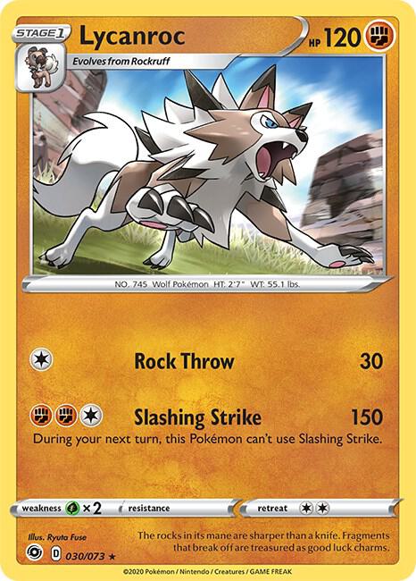 Pokemon Lycanroc 30/73 Champion's Path