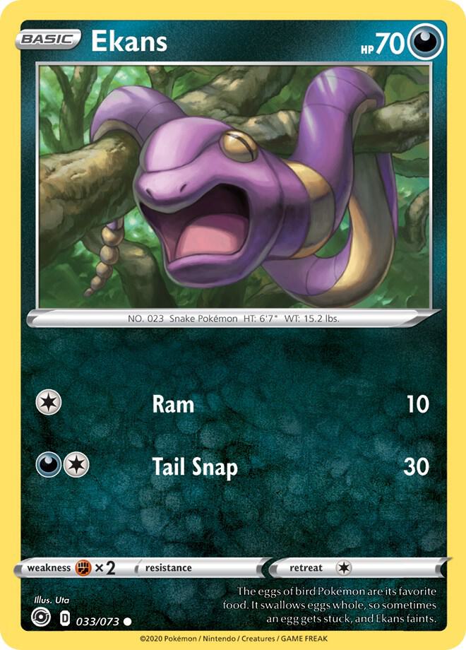 Pokemon Ekans 33/73 Champion's Path