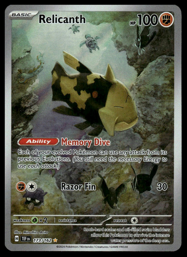 Pokemon TCG Relicanth #173/162 SV05: Temporal Forces