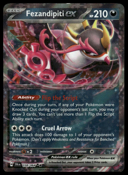 Pokemon TCG Fezandipiti ex #038/064 SV: Shrouded Fable