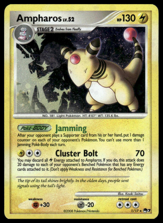 Pokemon TCG Ampharos #001/017 POP Series 7