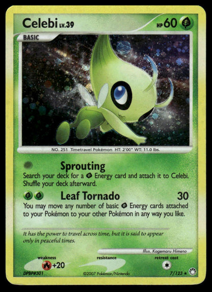 Pokemon TCG Celebi #7/123 Mysterious Treasures