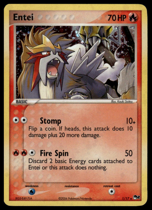 Pokemon TCG Entei #001/017 POP Series 2