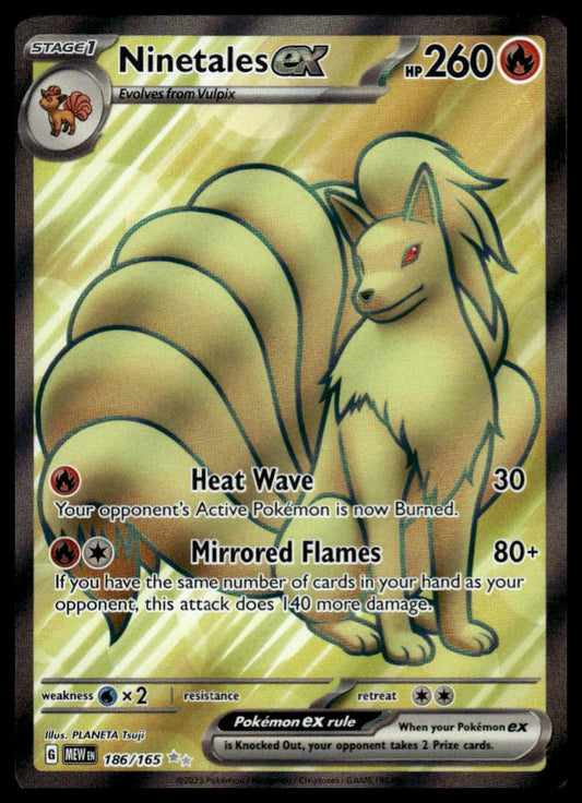 SV: Scarlet & Violet 151 #186/165 Ninetales ex