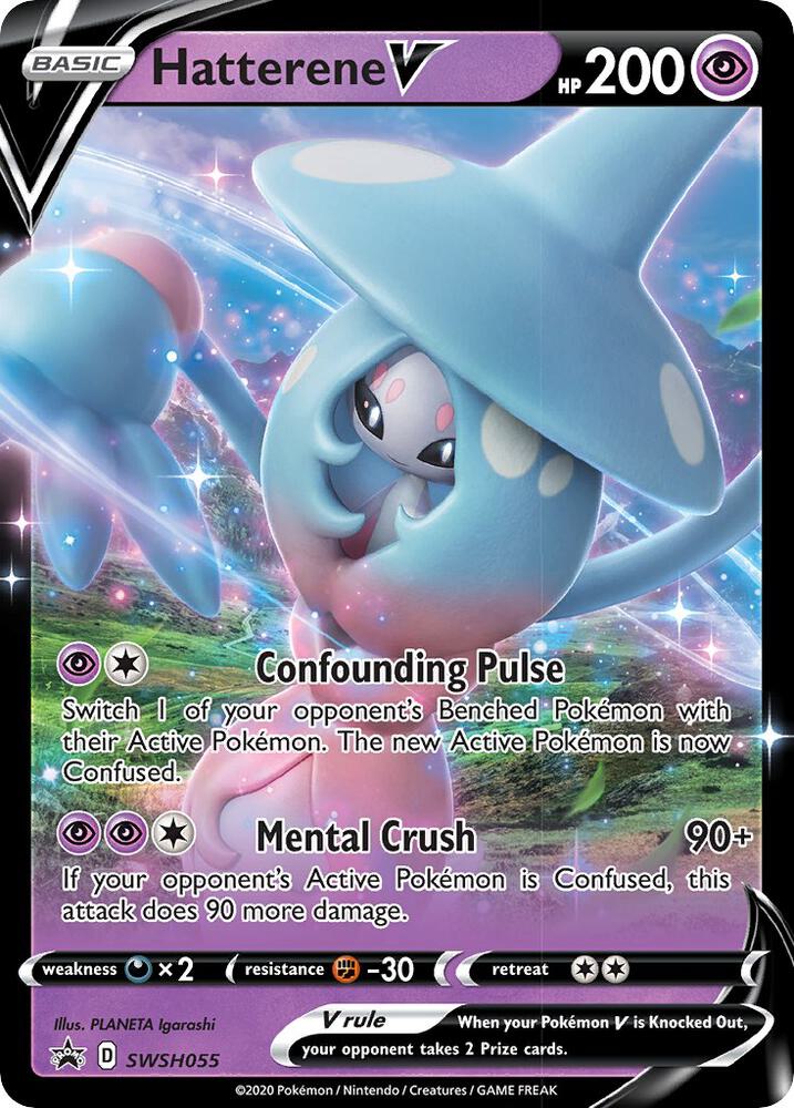 Pokemon Hatterene V SWSH055 SWSH Black Star Promos