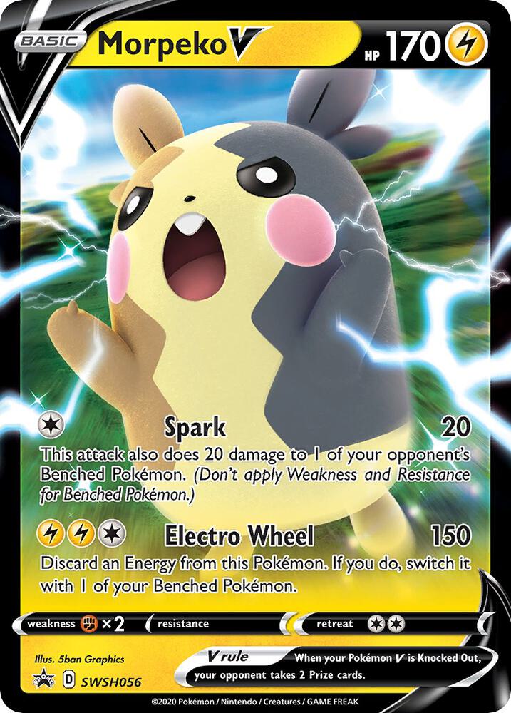 Pokemon Morpeko V SWSH056 SWSH Black Star Promos