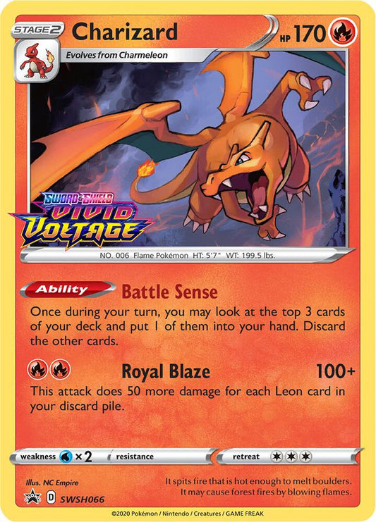 Pokemon Charizard SWSH066 SWSH Black Star Promos