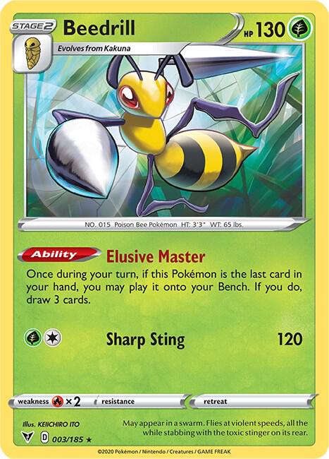 Pokemon Beedrill 3/185 Vivid Voltage