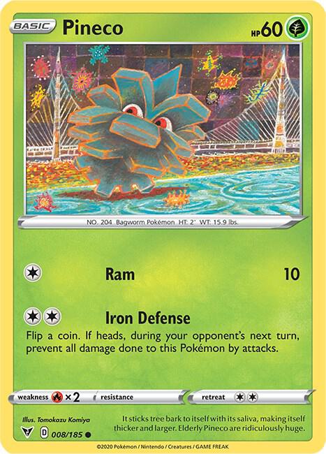 Pokemon Pineco 8/185 Vivid Voltage