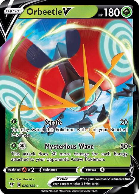 Pokemon Orbeetle V 20/185 Vivid Voltage