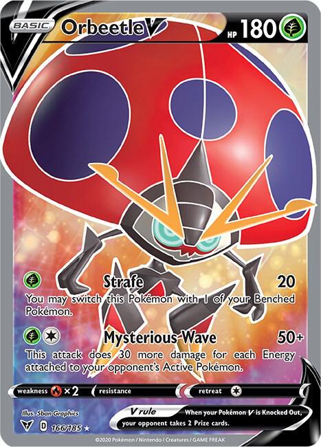 Pokemon Orbeetle V 166/185 Vivid Voltage