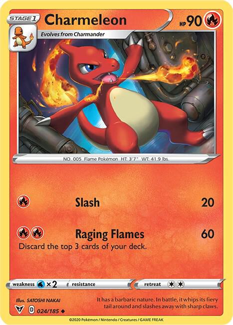 Pokemon Charmeleon 24/185 Vivid Voltage
