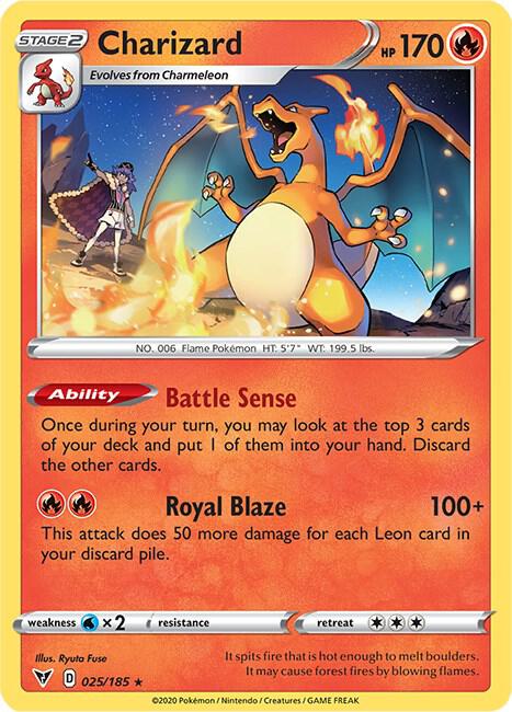 Pokemon Charizard 25/185 Vivid Voltage