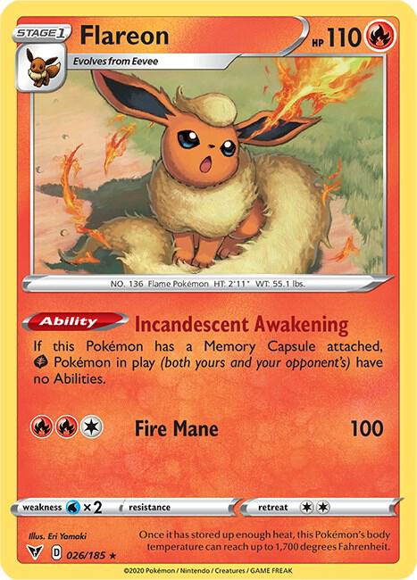 Pokemon Flareon 26/185 Vivid Voltage