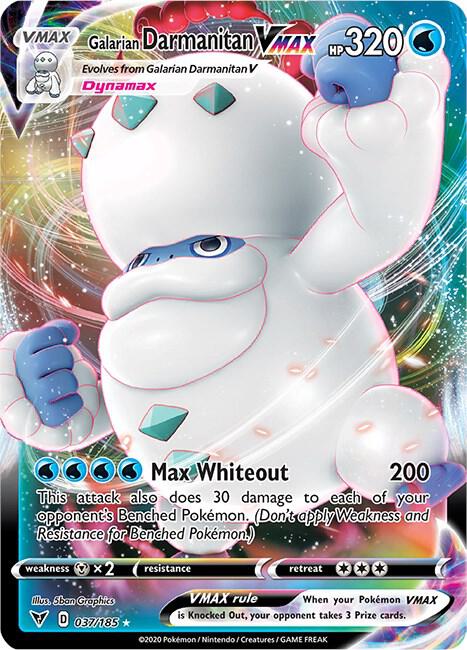 Pokemon Galarian Darmanitan VMAX 37/185 Vivid Voltage