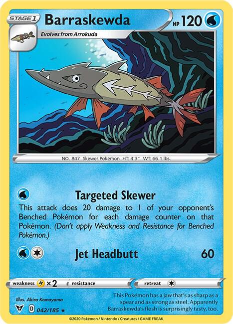 Pokemon Barraskewda 42/185 Vivid Voltage