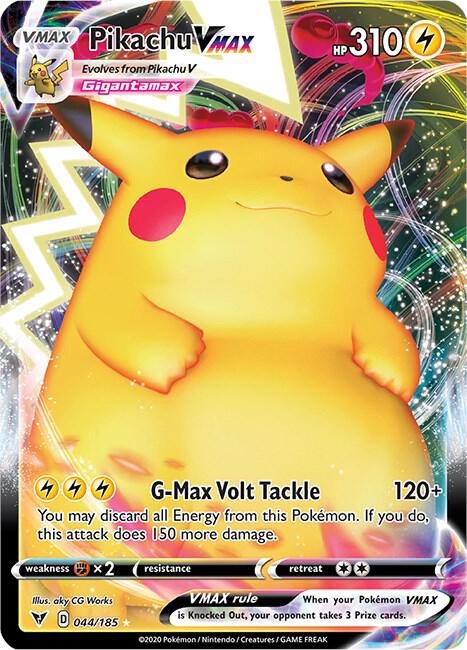 Pokemon Pikachu VMAX 44/185 Vivid Voltage
