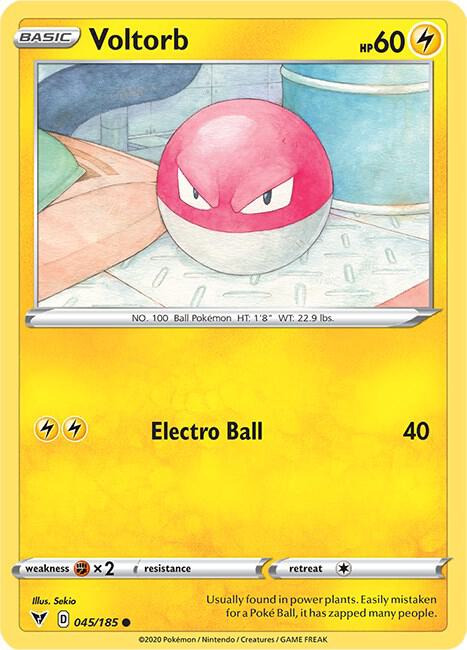 Pokemon Voltorb 45/185 Vivid Voltage