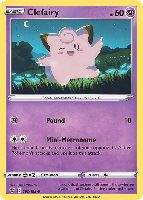 Pokemon Clefairy 63/185 Vivid Voltage