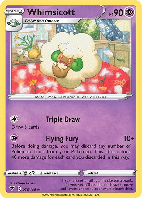 Pokemon Whimsicott 76/185 Vivid Voltage
