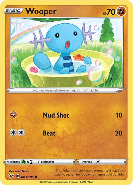 Pokemon Wooper 83/185 Vivid Voltage