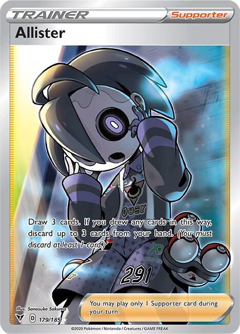Pokemon Allister 179/185 Vivid Voltage