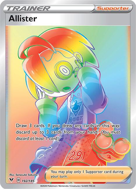 Pokemon Allister 192/185 Vivid Voltage