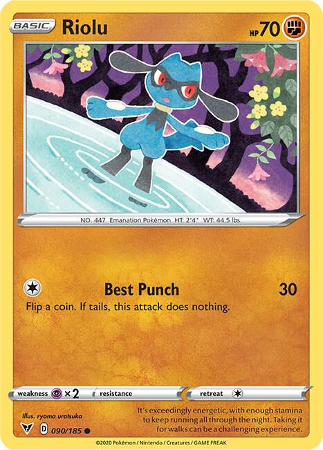 Pokemon Riolu 90/185 Vivid Voltage