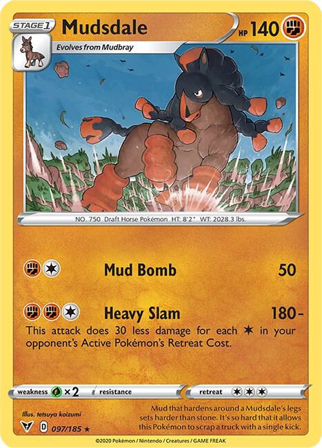 Pokemon Mudsdale 97/185 Vivid Voltage