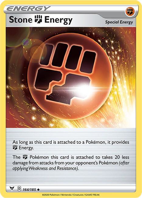 Pokemon Stone Fighting Energy 164/185 Vivid Voltage