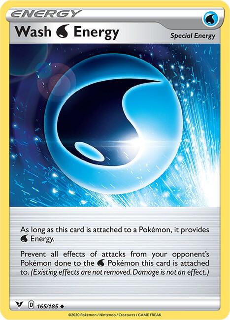 Pokemon Wash Water Energy 165/185 Vivid Voltage