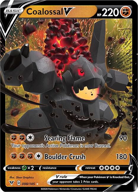 Pokemon Coalossal V 98/185 Vivid Voltage