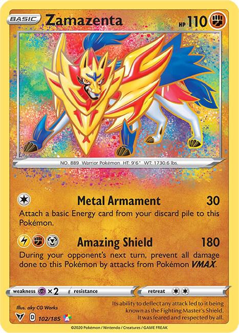 Pokemon Zamazenta 102/185 Vivid Voltage
