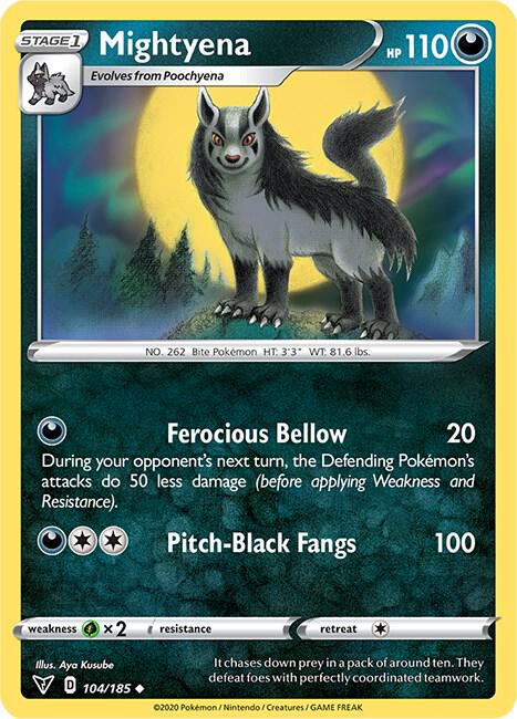 Pokemon Mightyena 104/185 Vivid Voltage