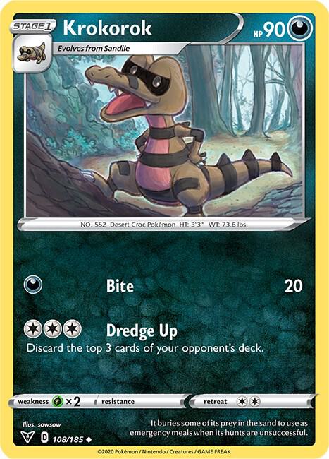 Pokemon Krokorok 108/185 Vivid Voltage