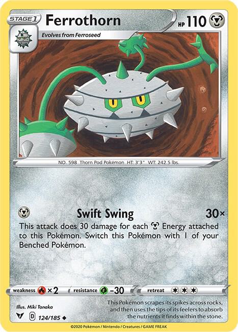 Pokemon Ferrothorn 124/185 Vivid Voltage