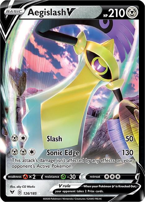 Pokemon Aegislash V 126/185 Vivid Voltage