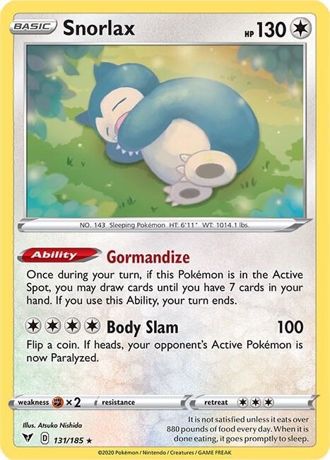 Pokemon Snorlax 131/185 Vivid Voltage